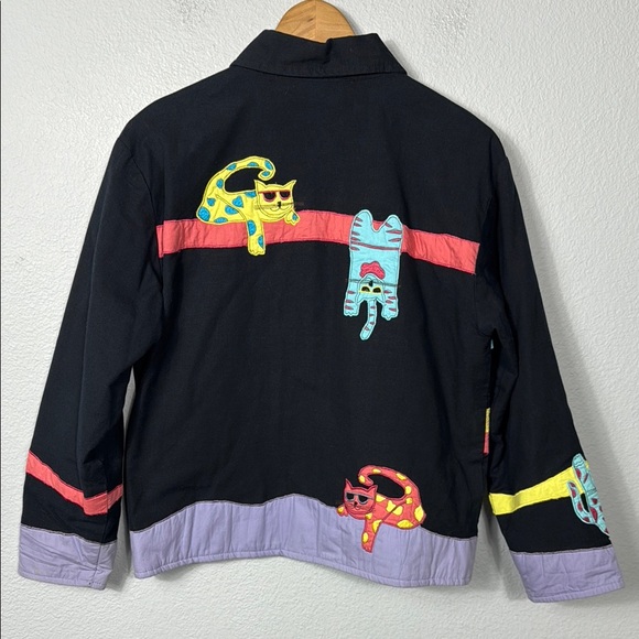Colorful Crazy Cat Pattern‎ Jacket - Picture 7 of 8